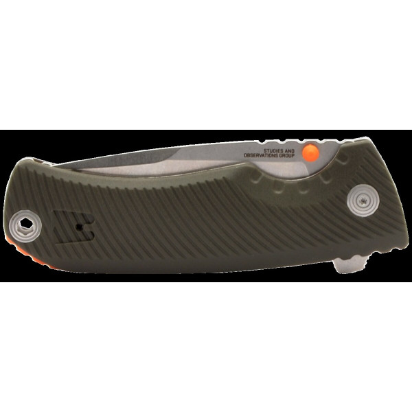 TELLUS FLK - Olive/Orange SOG — Couteau pliant | Deville Armory