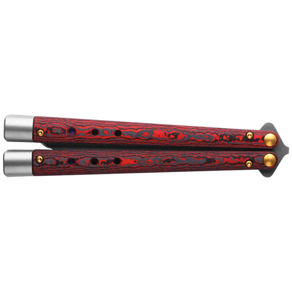 Necron Lava Flow Benchmade — Couteau papillon | Deville Armory