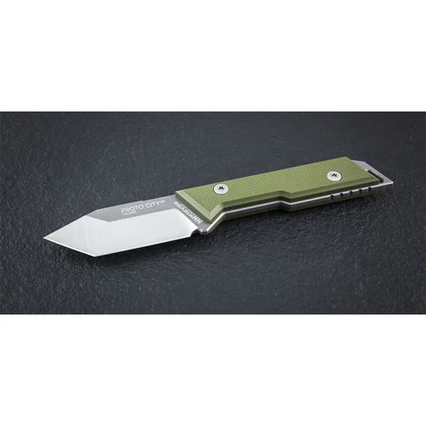 Proto City Tanto Vert NN Knives — Couteau fixe | Deville Armory
