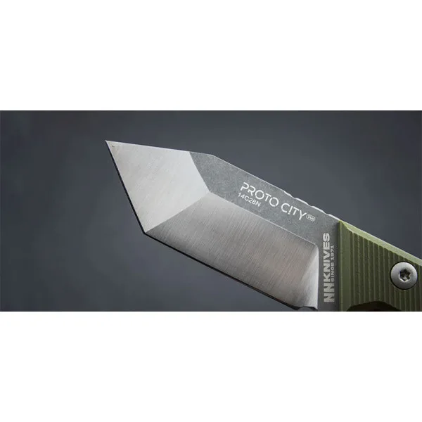 Proto City Tanto Vert NN Knives — Couteau fixe | Deville Armory