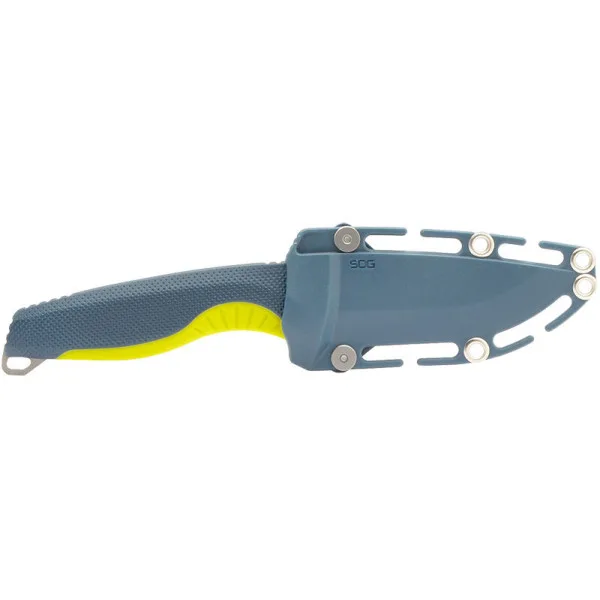 Aegis FX - Bleu/Jaune Sog — Couteau fixe | Deville Armory