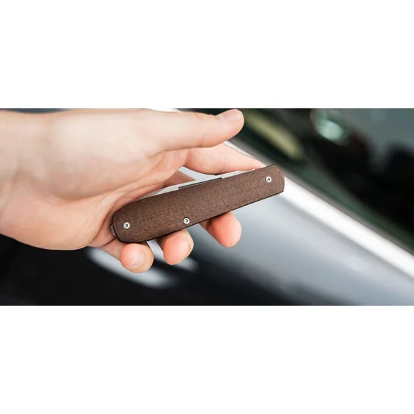 Coffin Jute Micarta Boker — Couteau pliant | Deville Armory