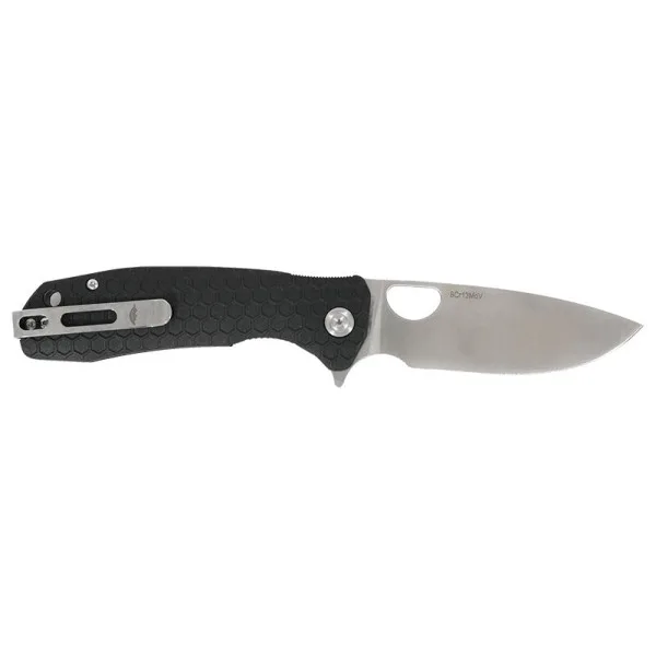 Large Flipper Noir Honey Badger — Couteau pliant | Deville Armory