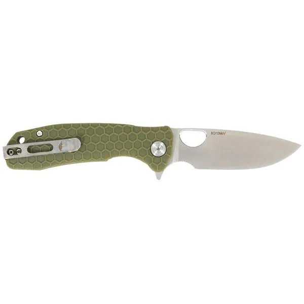Large Flipper Vert Honey Badger — Couteau pliant | Deville Armory