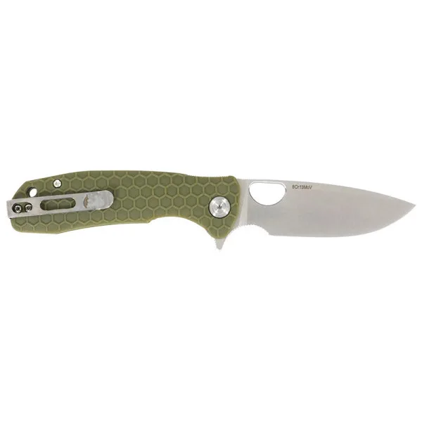 Small Flipper Vert Honey Badger — Couteau pliant | Deville Armory