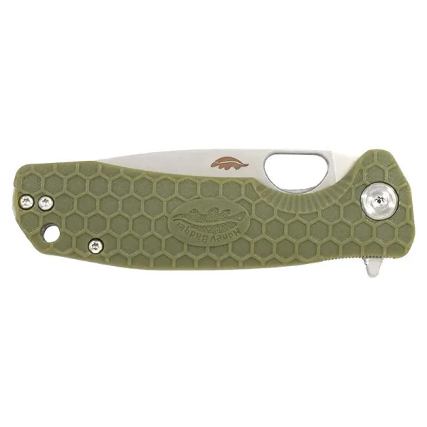 Small Flipper Vert Honey Badger — Couteau pliant | Deville Armory