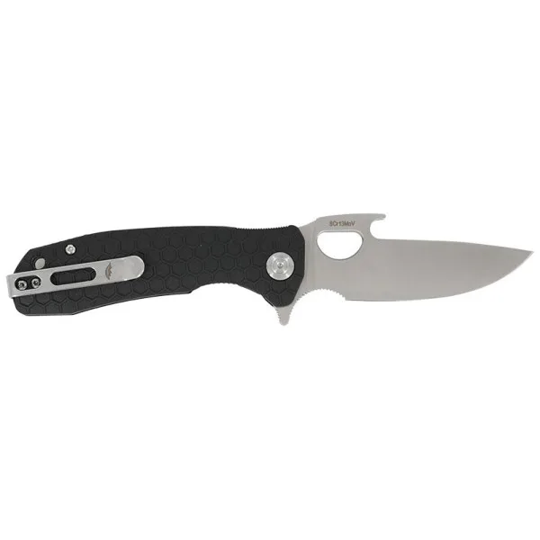 Large Opener Noir Honey Badger — Couteau pliant | Deville Armory