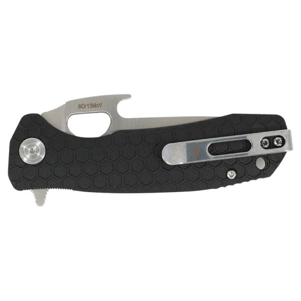 Medium Opener Noir Honey Badger — Couteau pliant | Deville Armory