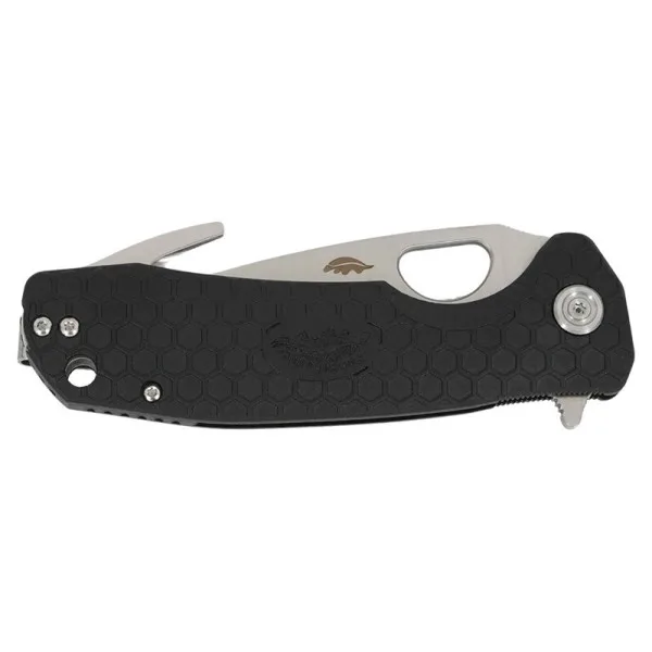 Large Hook Noir Honey Badger — Couteau pliant | Deville Armory