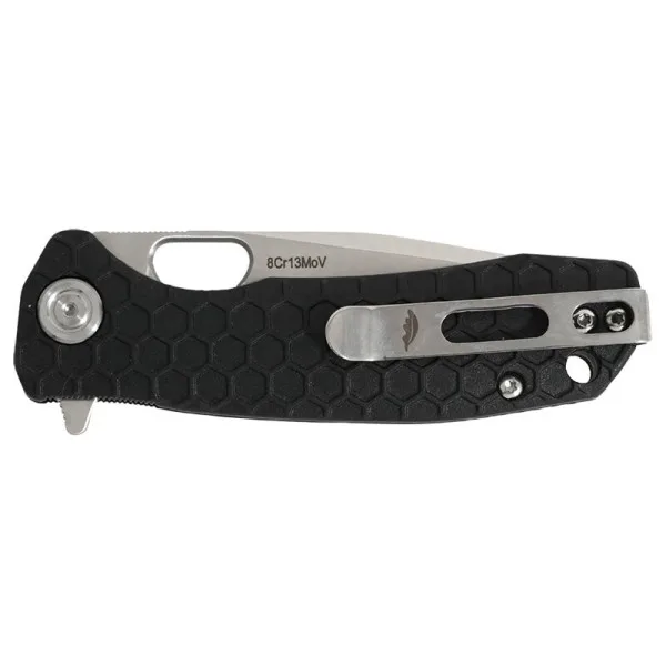 Large Tanto Noir Honey Badger — Couteau pliant | Deville Armory