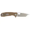 Large Tanto Tan Honey Badger — Couteau pliant | Deville Armory