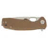 Large Tanto Tan Honey Badger — Couteau pliant | Deville Armory