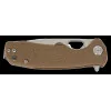 Small Tanto Tan Honey Badger — Couteau pliant | Deville Armory