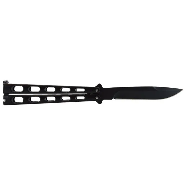 Couteau papillon noir JKR — Couteau papillon | Deville Armory