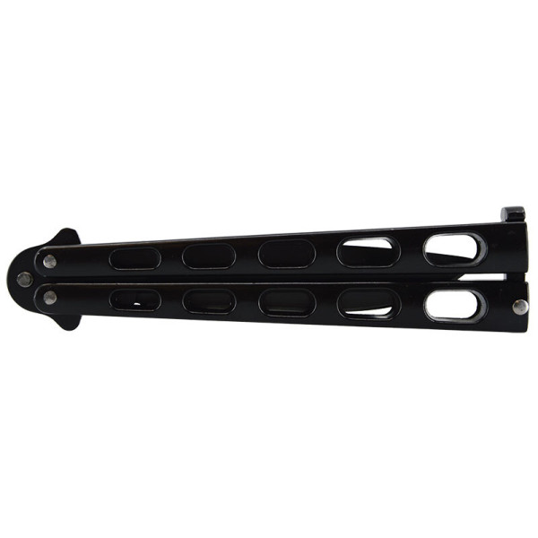 Couteau papillon noir JKR — Couteau papillon | Deville Armory