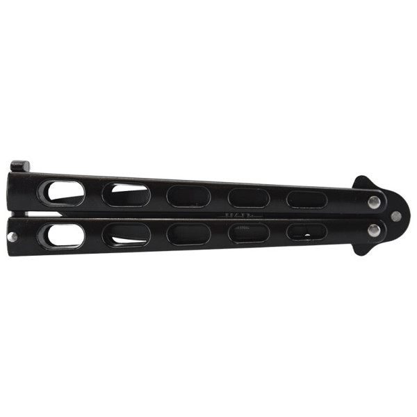 Couteau papillon noir JKR — Couteau papillon | Deville Armory