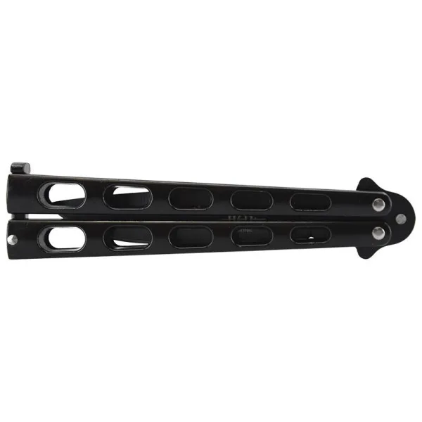 Couteau papillon noir JKR — Couteau papillon | Deville Armory