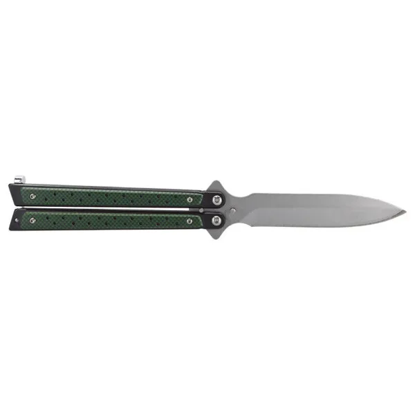 Couteau papillon vert JKR — Couteau papillon | Deville Armory