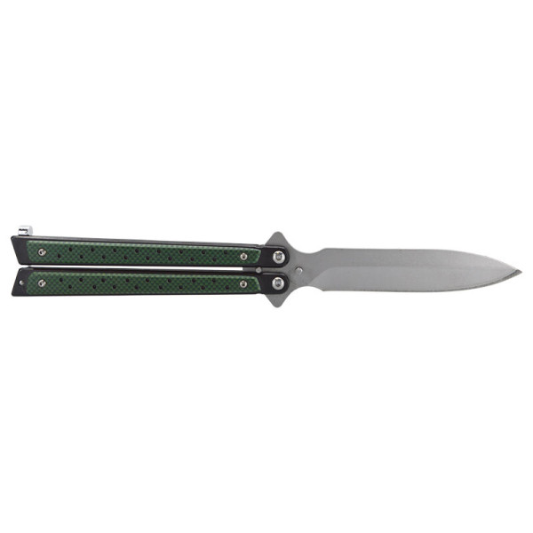 Couteau papillon vert JKR — Couteau papillon | Deville Armory
