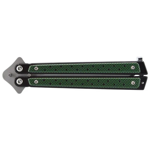 Couteau papillon vert JKR — Couteau papillon | Deville Armory