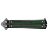 Couteau papillon vert JKR — Couteau papillon | Deville Armory