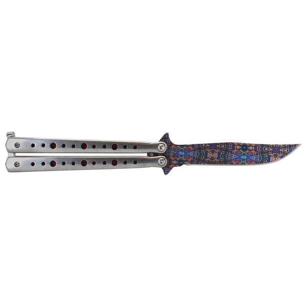 Couteau papillon multicolor JKR — Couteau papillon | Deville Armory