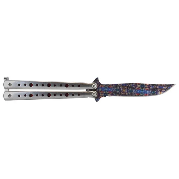 Couteau papillon multicolor JKR — Couteau papillon | Deville Armory