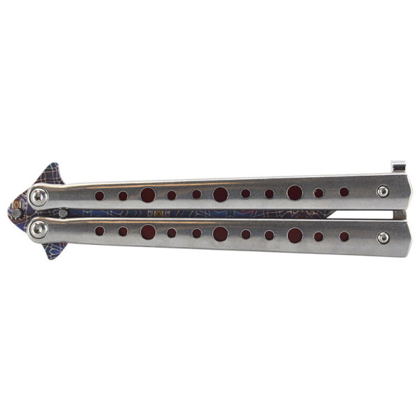 Couteau papillon multicolor JKR — Couteau papillon | Deville Armory