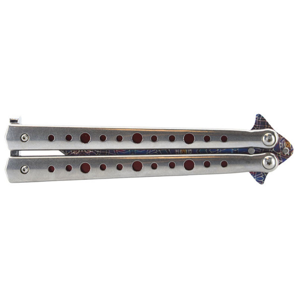 Couteau papillon multicolor JKR — Couteau papillon | Deville Armory