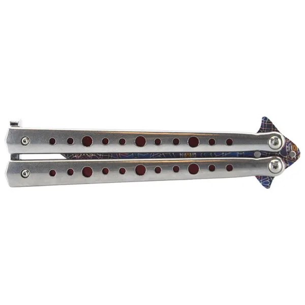 Couteau papillon multicolor JKR — Couteau papillon | Deville Armory