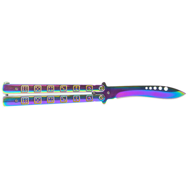 Couteau papillon Rainbow JKR — Couteau papillon | Deville Armory
