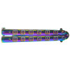 Couteau papillon Rainbow JKR — Couteau papillon | Deville Armory