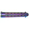Couteau papillon Rainbow JKR — Couteau papillon | Deville Armory
