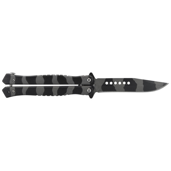 Couteau papillon Camouflage gris JKR | Deville Armory
