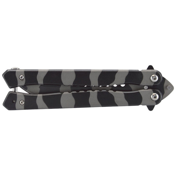 Couteau papillon Camouflage gris JKR | Deville Armory