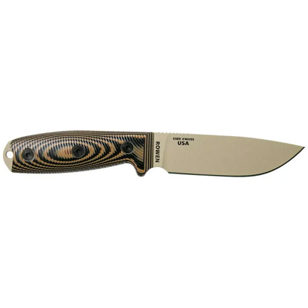 ESEE-4 - Lame Désert - Coyote/Noir — Couteau fixe | Deville Armory