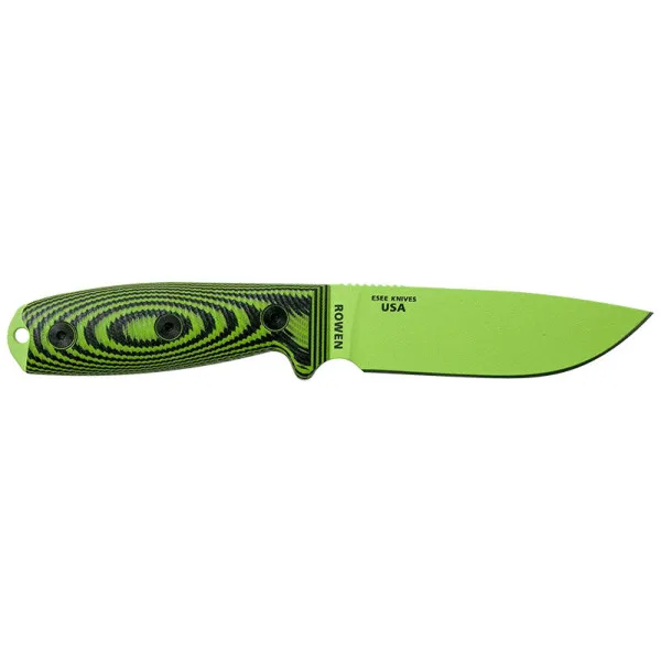 ESEE-4 - Lame Venom Green - Vert/Noir — Couteau fixe | Deville Armory