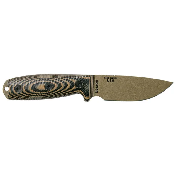ESEE-3 - Lame Dark Earth - Coyote/noir — Couteau fixe | Deville Armory