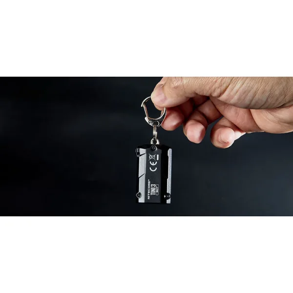 Lampe porte-clés Tini 3 NOIR - 600Lm | Deville Armory