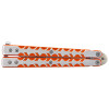 Couteau papillon orange JKR — Couteau papillon | Deville Armory