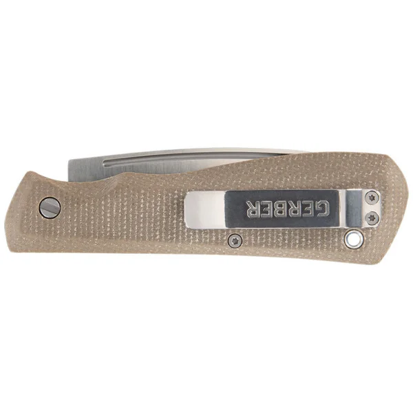 Mansfield Micarta Naturel Gerber — Couteau pliant | Deville Armory