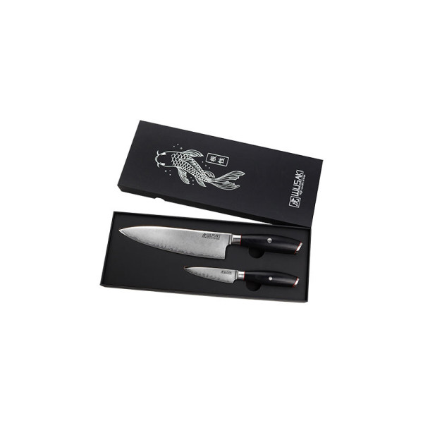 San Mai 10Cr15 - Coffret 2 couteaux Wusaki — Set | Deville Armory