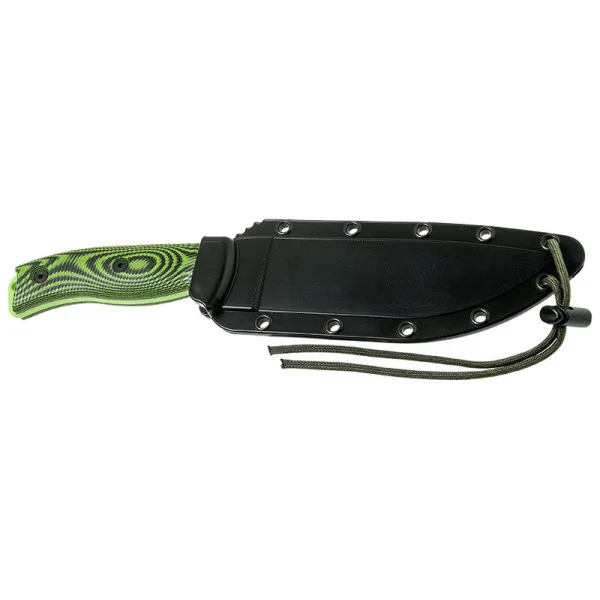 ESEE-6 - Lame Venom Green - Vert/Noir — étui | Deville Armory