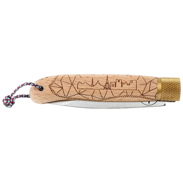 Série City - Paris Hêtre Décalé — Couteau pliant | Deville Armory