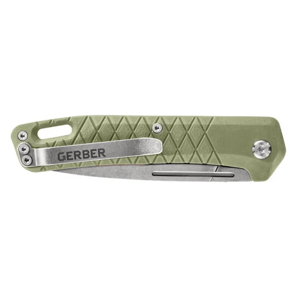 Zilch Lichen Green Gerber — Couteau pliant | Deville Armory