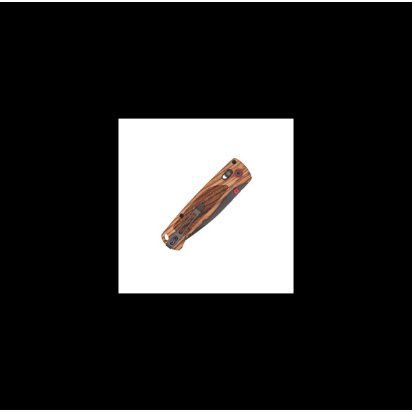 Zebrawood Tanto Black CobraTec — Couteau pliant | Deville Armory