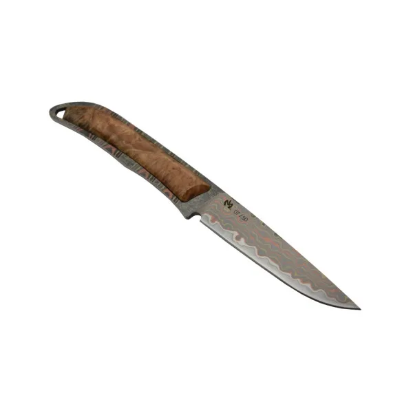 MCUSTA - MC006DP - Couteau fixe Lame Mokumé VG10 San Mai - Collaboration Maxknives - 4