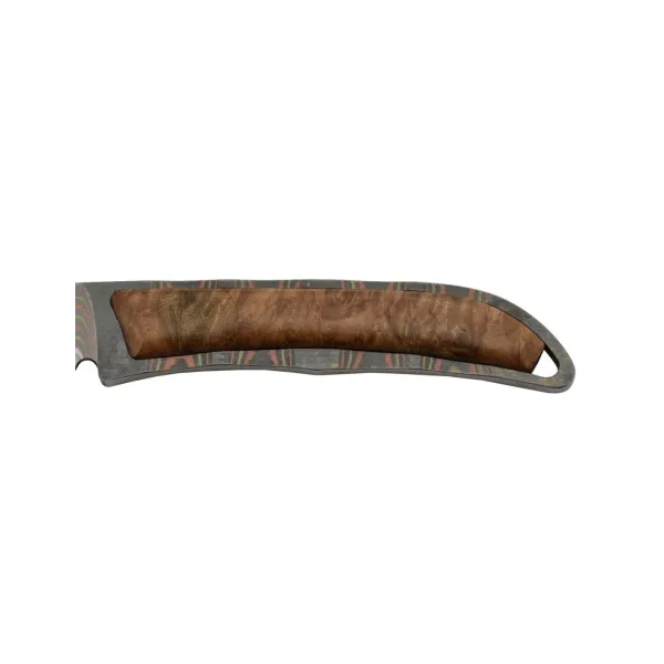 MCUSTA - MC006DP - Couteau fixe Lame Mokumé VG10 San Mai - Collaboration Maxknives - 5