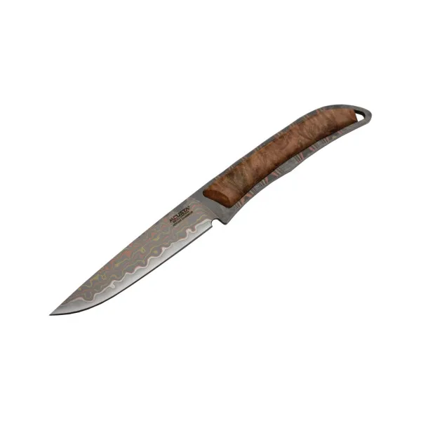 MCUSTA - MC006DP - Couteau fixe Lame Mokumé VG10 San Mai - Collaboration Maxknives - 8