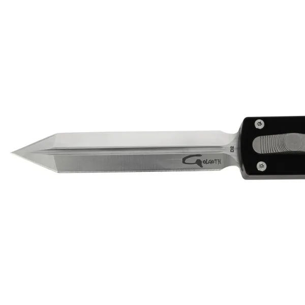 GOLGOTH - G12G - Couteau automatique lame glaive double tranchant acier D2 manche aluminium - 4
